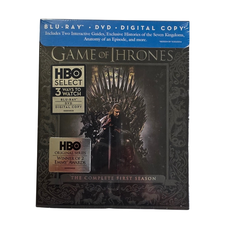 Game of Thrones The Complete First Season Blu-ray DVD Digital HBO Select New
